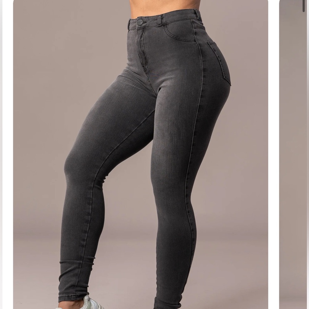 Fitjeans High Waisted - Grey Size XS